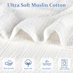 Hooyax muslin cover universal-fit on a newborn lounger