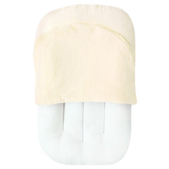 Beige tone Hooyax muslin lounger cover keeps loungers tidy