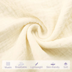 Envelope closure on Hooyax muslin lounger cover protects skin and hair