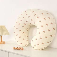 Hooyax muslin nursing pillow cover invisible-zipper detail enables quick changes