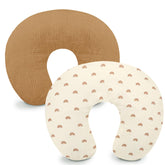 Hooyax muslin nursing pillow cover soft texture for baby comfort