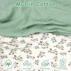 Hooyax Muslin Nursing Pillow Cover invisible zipper for quick changes