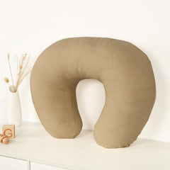 Hooyax muslin nursing pillow cover machine-wash friendly for easy cleanup.