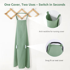 Hooyax 2in1 design with adjustable straps fits various strollers.