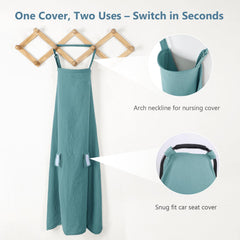 Hooyax privacy shield full coverage blocks sun and wind during feeds