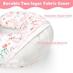 Hooyax stretchy nursing pillow slipcover offers a snug, durable fit.