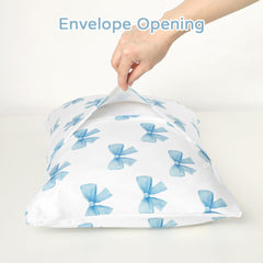 Hooyax toddler pillowcase bow-flower print, machine washable and colorfast.