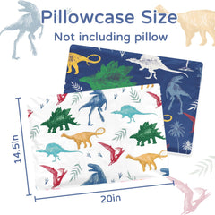 Hooyax soft pillowcase 20x14.5 inch fit on standard toddler pillow securely
