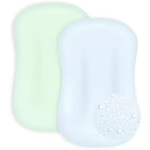 Hooyax waterproof baby lounger cover two-pack on a plush lounger keeps spills contained and skin dry.