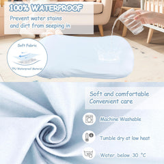 Hooyax lounger cover softly stretches over a pad for a snug, cozy fit.