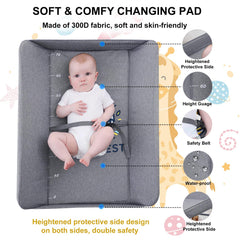 HopeNest safety belt and rails for secure diaper changes on the changing table.