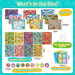 HORIECHALY Scratch & Sniff Stickers closeup releasing fruity aroma for rewards