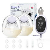 HORIGEN D6 wearable breast pump with buckle enabling hands-free pumping on the go.