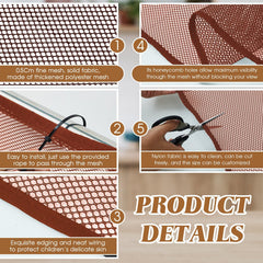 Hosuly Banister Guard brown buckle attachment demonstrates secure anchor points for varied railings.