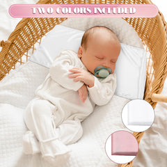 Hosuly bassinet sheet with banded edge-fit securing snug hold on cradle