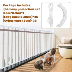 Hosuly stair barrier rope-secured installation demonstrates no-drill fit.