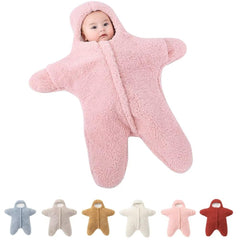 HotBlizi starfish baby onesie swaddle outdoors showcasing warmth and cozy fabric.