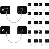Hoteam 12-pack refrigerator locks group view for comprehensive child safety solution