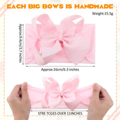 Hoteam soft nylon headbands for infants offer comfortable all-day wear.