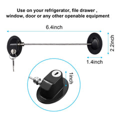 Hotop 4-pack cabinet locks drawer installation demonstrating simple mounting.