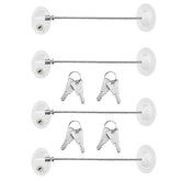 Hotop 4-pack cabinet locks with keys safeguard fridge doors for child-safe kitchens