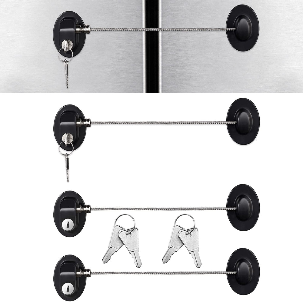 Hotop cabinet locks 4pack for childproofing cabinet doors and drawers.