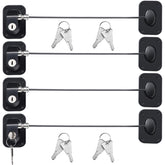 Hotop fridge lock self-adhesive 4-pack keeps items secure without drilling.