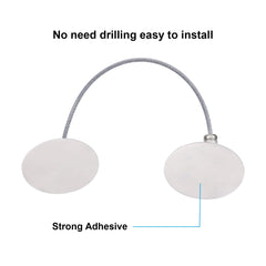 Hotop vinyl-coated-wire insert adds strength without damaging surfaces