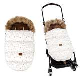 HOUSBAY baby stroller bunting bags front view for cozy warmth on cold days.