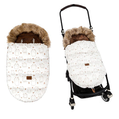 HOUSBAY baby stroller bunting bags front view for cozy warmth on cold days.