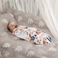 HOUSBAY SWaddle sleep sack with 2-way zipper enables easier night diaper changes