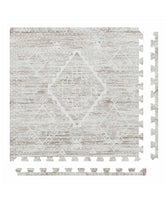 House of Noa baby play mat driftwood ula angle view soft interlocking surface for tummy time