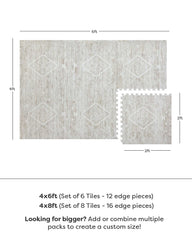 House of Noa baby play mat interlocking tiles closeup textured surface for safe floor play