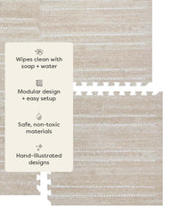 House of Noa toast-aspen soft cushioned surface ideal for tummy time