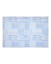 House of Noa Hadley foldable mat front view; Hadley French Blue offers a stylish, spacious play surface for babies