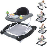Howeemo 5-in-1 foldable baby walker in action showing versatile exploration modes.