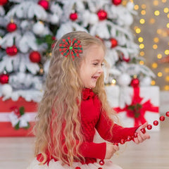 HOXIEYA alligator-clip closeup shows non-slip grip for secure holiday hairstyles.