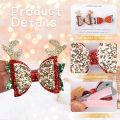 HOXIEYA lightweight christmas bow highlights comfortable all-day wear during parties