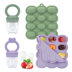 HOYEHOLA baby fruit feeder set packaging highlights a convenient feeding solution for busy parents.