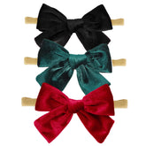 hoyuwak velvet baby bows white on newborn outfit offers soft comfort