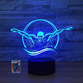 HPBN8 3D night light front view for ambient room décor