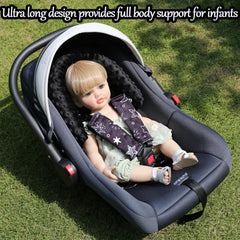 HPIENOYA baby seat headrest cushion in car seat provides plush comfort and secure fit