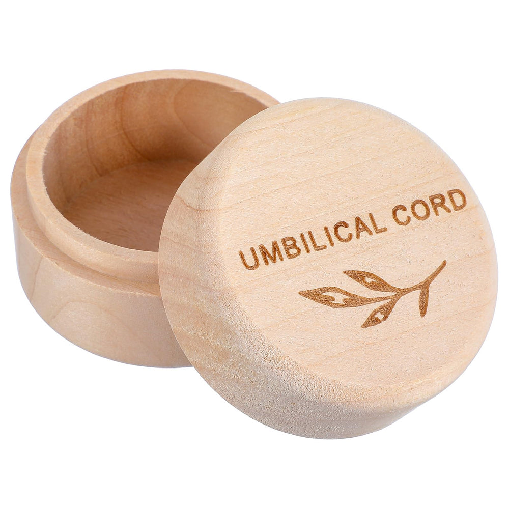 Hpmjz Umbilical Cord Memorial Box round design preserves precious memories.
