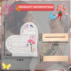 HPYDIY heart-shaped acrylic plate detail enhances desk decor with clear prints