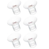 Hranio 21mm flange insert six-pack shown for comfortable pumping compatibility.