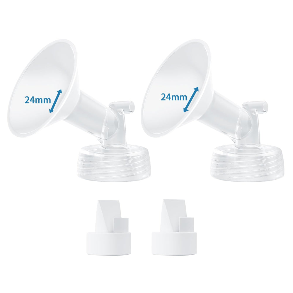 Hranio 24mm flange for comfortable milk collection and Spectra compatibility