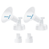 Hranio 24mm flange for comfortable milk collection and Spectra compatibility