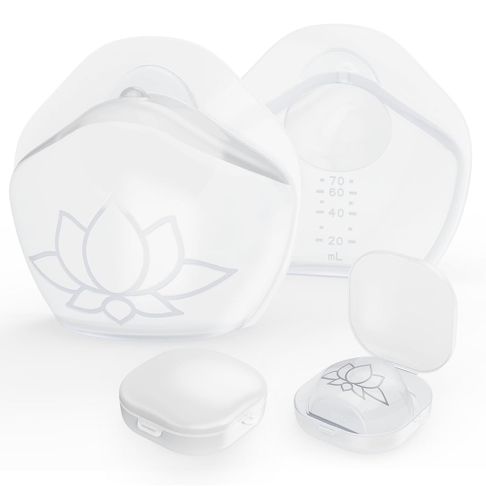 Hranio milk collector worn under the bra for discreet hands-free pumping.