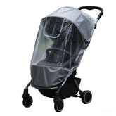 HuanRanYo rain cover front window offers clear visibility for safe outdoor strolls.