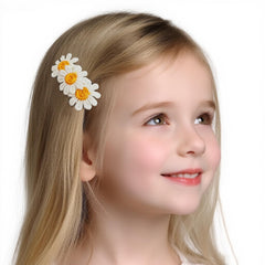HUAZHENQI-GH snap barrettes close-up showing gentle grip for fine hair